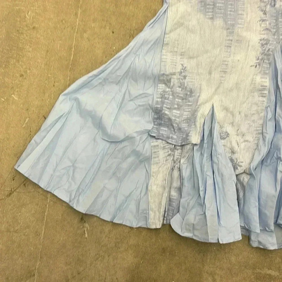 Terra nostra linen maxi skirt boho fairy ruffled - Picture 2 of 7